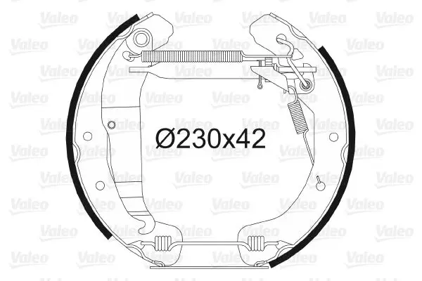 Handler.Part Brake shoe set Valeo 554796 1