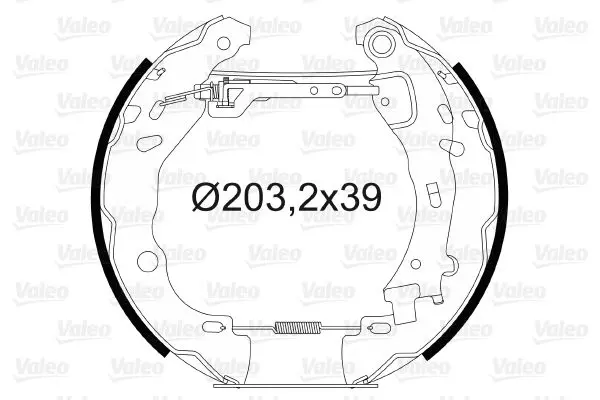 Handler.Part Brake shoe set Valeo 554804 1