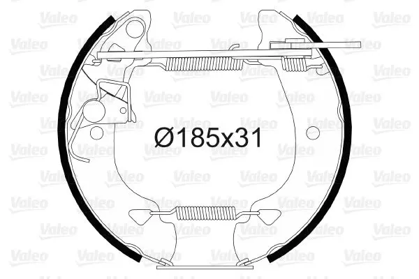 Handler.Part Brake shoe set Valeo 554806 1