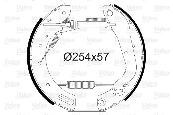 Handler.Part Brake shoe set Valeo 554809 1