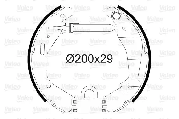 Handler.Part Brake shoe set Valeo 554862 1