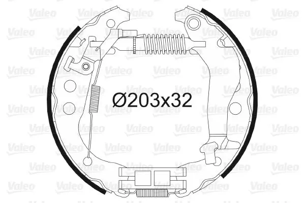 Handler.Part Brake shoe set Valeo 554864 1