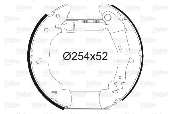 Handler.Part Brake shoe set Valeo 554873 1