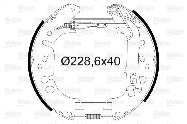 Handler.Part Brake shoe set Valeo 554889 1