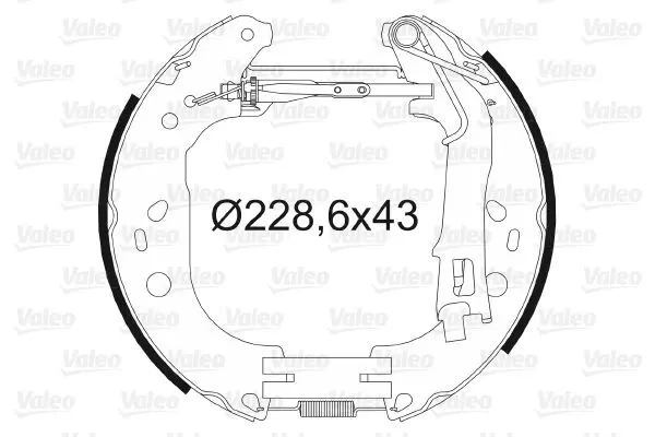 Handler.Part Brake shoe set Valeo 554890 1