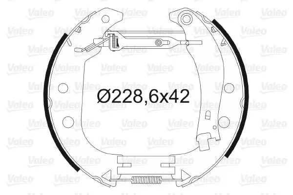 Handler.Part Brake shoe set Valeo 554892 1