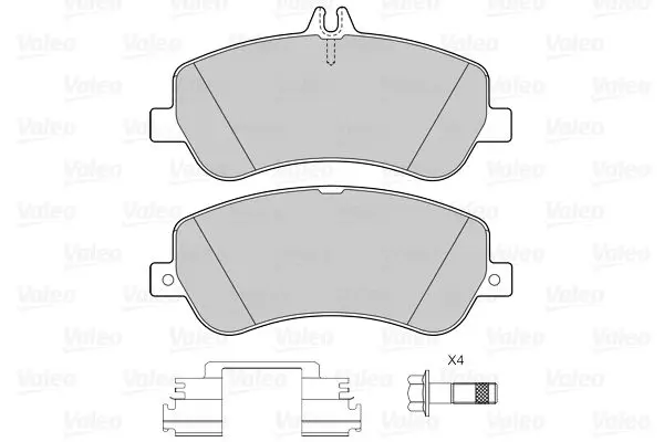 Handler.Part Brake pad set, disc brake Valeo 601389 2