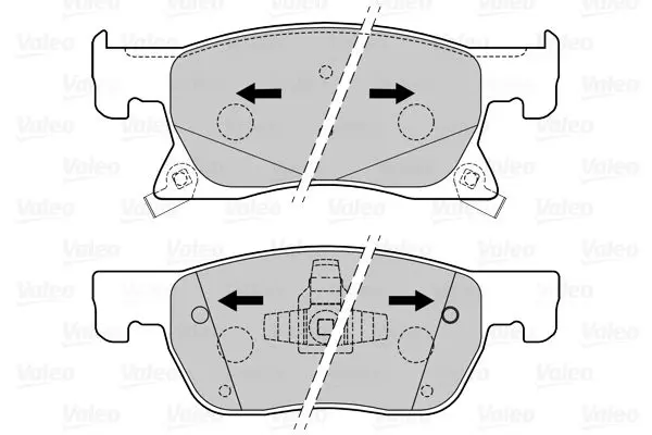 Handler.Part Brake pad set, disc brake Valeo 601502 2