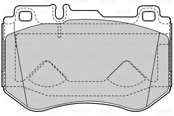 Handler.Part Brake pad set, disc brake Valeo 601512 2