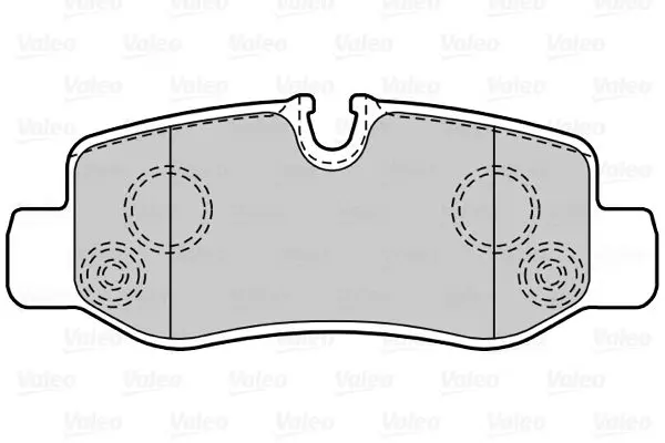 Handler.Part Brake pad set, disc brake Valeo 601526 2