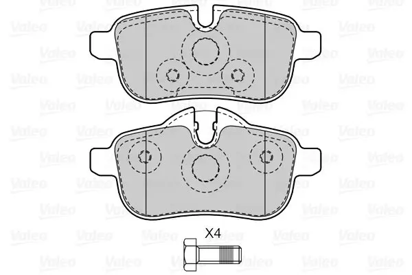 Handler.Part Brake pad set, disc brake Valeo 601534 2