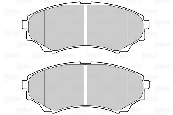 Handler.Part Brake pad set, disc brake Valeo 601555 2