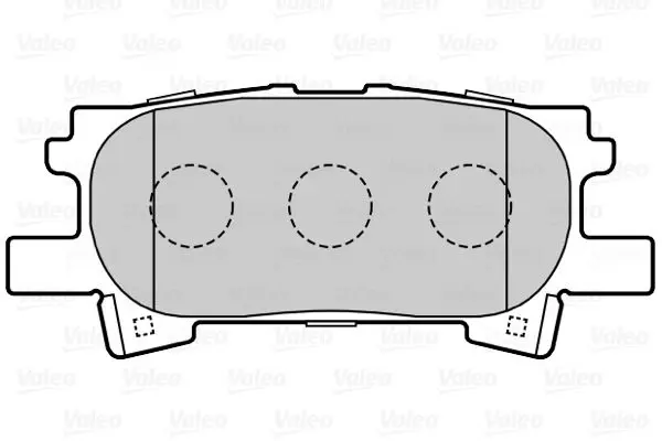 Handler.Part Brake pad set, disc brake Valeo 601561 2