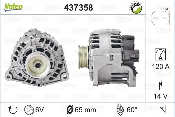 Handler.Part Alternator Valeo 437358 1