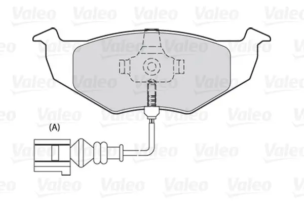 Handler.Part Brake pad set, disc brake Valeo 301488 2