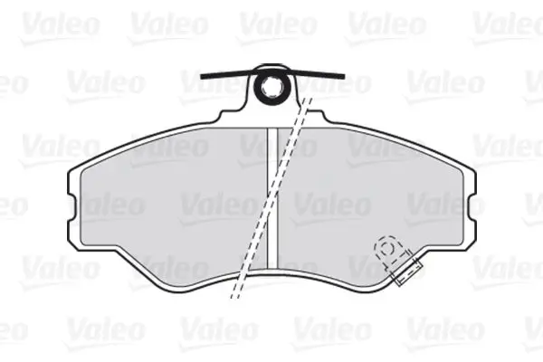 Handler.Part Brake pad set, disc brake Valeo 301634 2