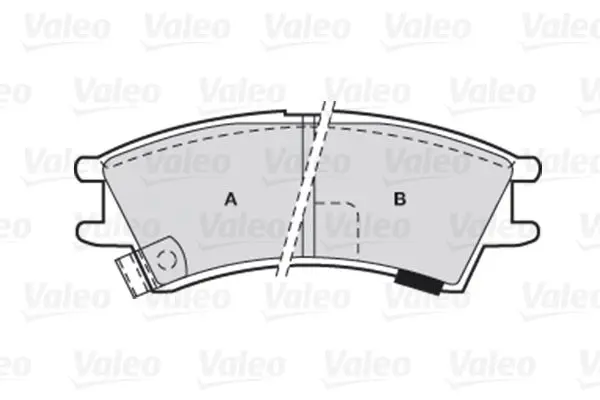 Handler.Part Brake pad set, disc brake Valeo 301575 2