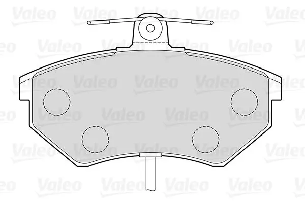 Handler.Part Brake pad set, disc brake Valeo 301484 2