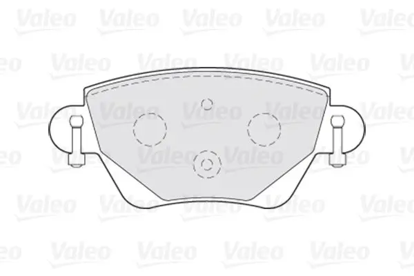 Handler.Part Brake pad set, disc brake Valeo 301434 2