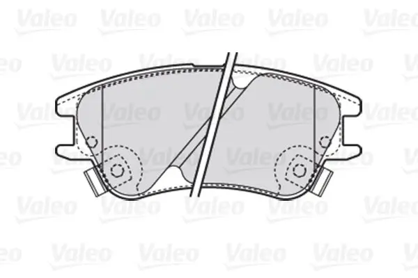 Handler.Part Brake pad set, disc brake Valeo 301708 2