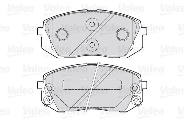 Handler.Part Brake pad set, disc brake Valeo 301934 2