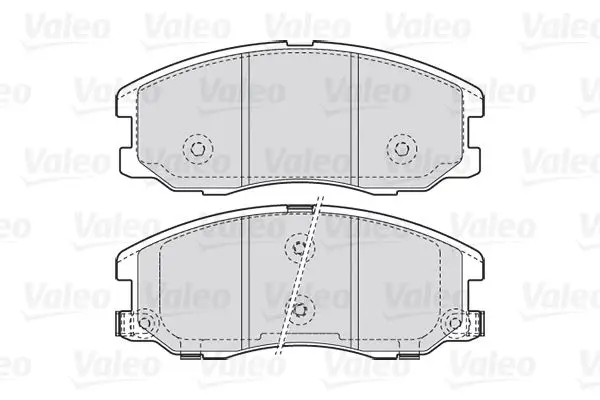 Handler.Part Brake pad set, disc brake Valeo 301942 2