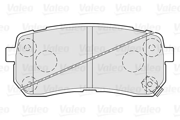 Handler.Part Brake pad set, disc brake Valeo 301308 2