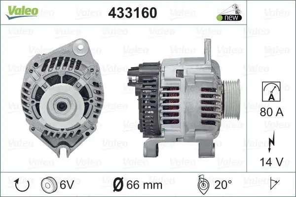 Handler.Part Alternator Valeo 433160 1