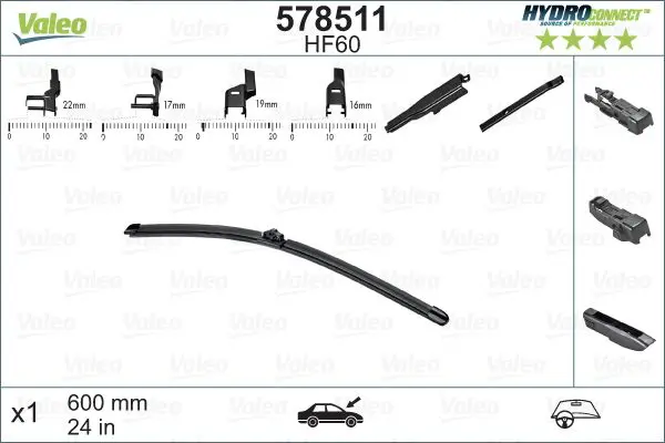 Handler.Part Wiper blade Valeo 578511 1