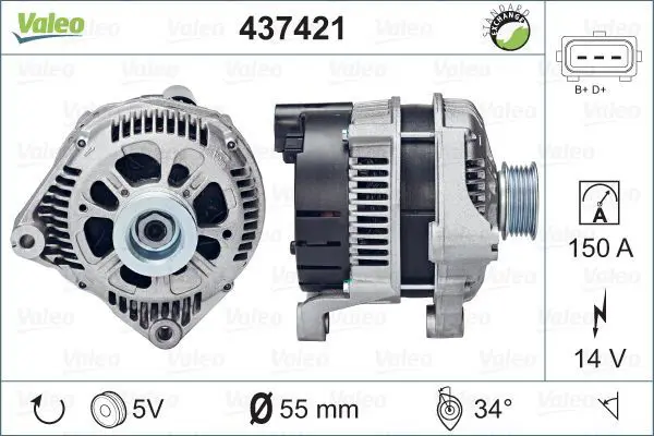 Handler.Part Alternator Valeo 437421 1