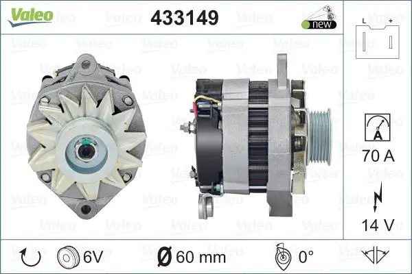 Handler.Part Alternator Valeo 433149 1