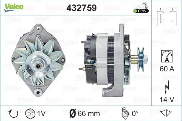 Handler.Part Alternator Valeo 432759 1