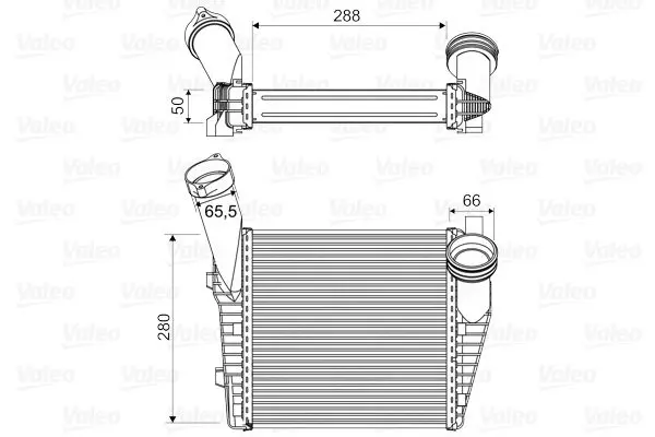 Handler.Part Intercooler, charger Valeo 818814 1