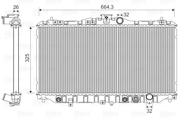 Handler.Part Radiator, engine cooling Valeo 730429 1