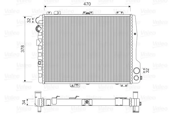 Handler.Part Radiator, engine cooling Valeo 731505 1