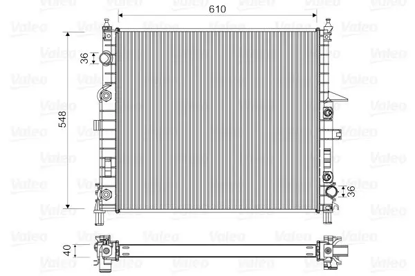 Handler.Part Radiator, engine cooling Valeo 732315 1