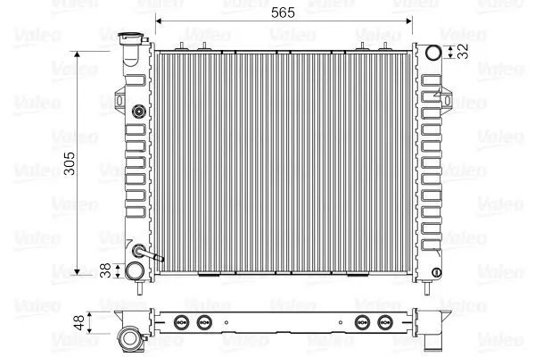 Handler.Part Radiator, engine cooling Valeo 732713 1