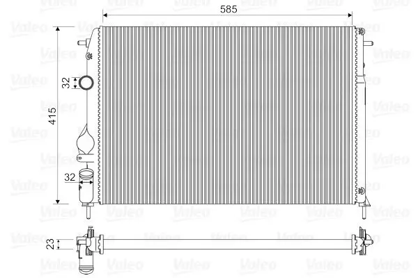 Handler.Part Radiator, engine cooling Valeo 732866 1