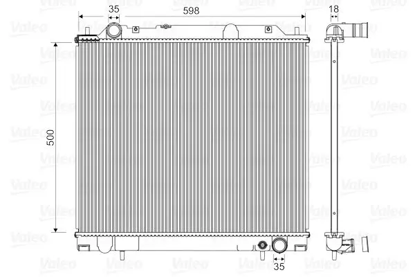 Handler.Part Radiator, engine cooling Valeo 734146 1