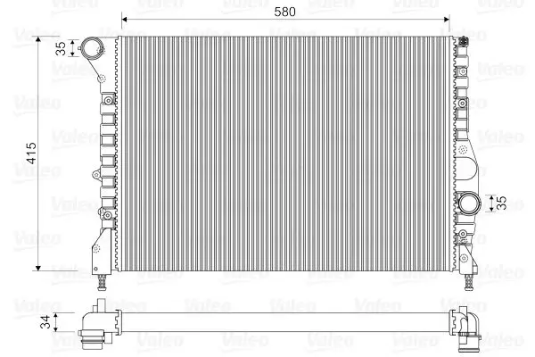 Handler.Part Radiator, engine cooling Valeo 734733 1