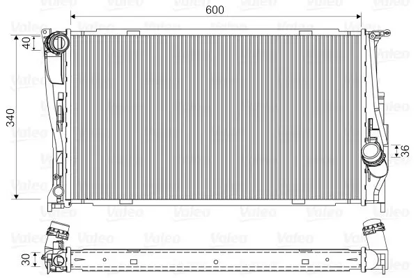 Handler.Part Radiator, engine cooling Valeo 735165 1