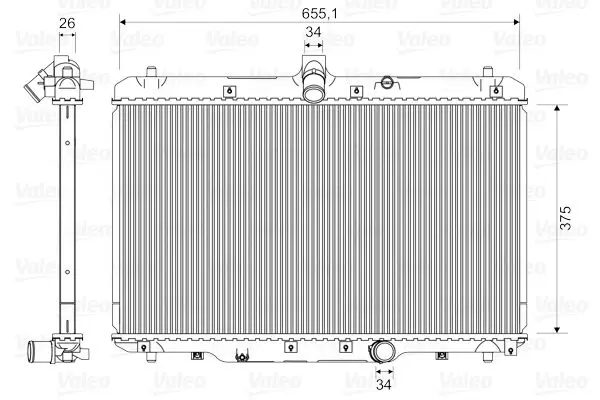 Handler.Part Radiator, engine cooling Valeo 735400 1