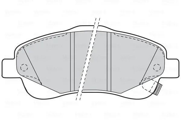 Handler.Part Brake pad set, disc brake Valeo 301665 2