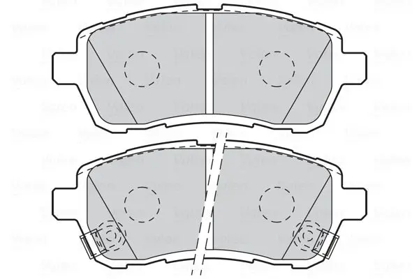 Handler.Part Brake pad set, disc brake Valeo 301999 2