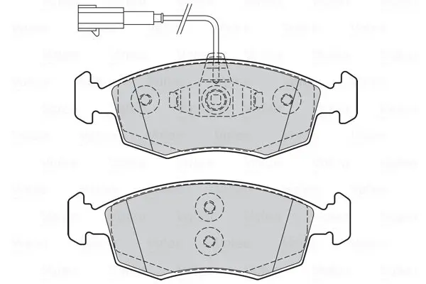 Handler.Part Brake pad set, disc brake Valeo 301298 2