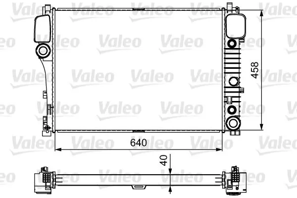 Handler.Part Radiator, engine cooling Valeo 735299 1