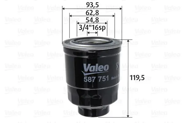 Handler.Part Fuel filter Valeo 587751 1