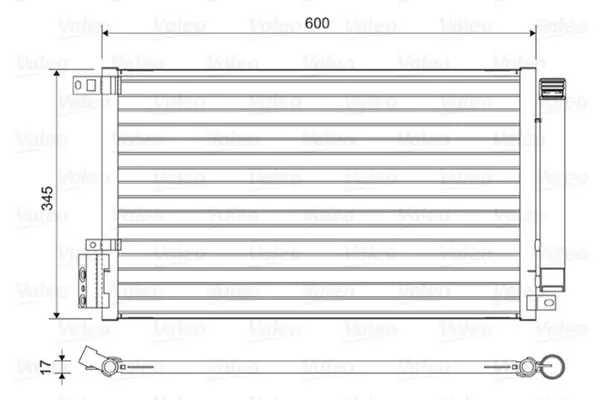 Handler.Part Condenser, air conditioning Valeo 814381 1