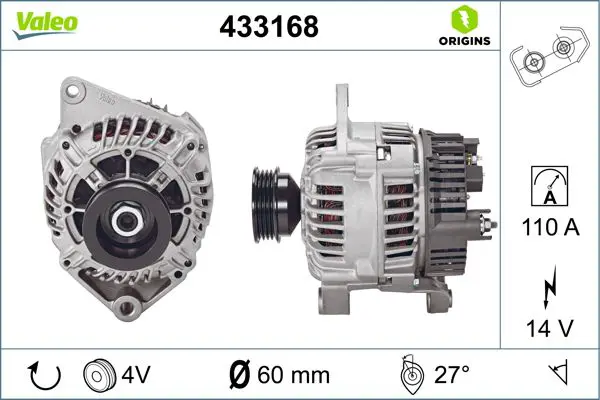 Handler.Part Alternator Valeo 433168 1