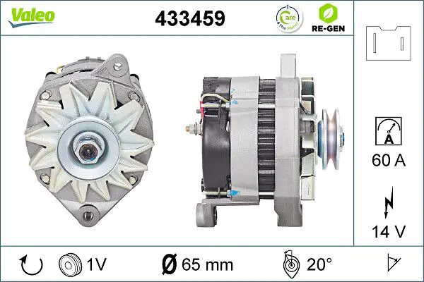 Handler.Part Alternator Valeo 433459 1